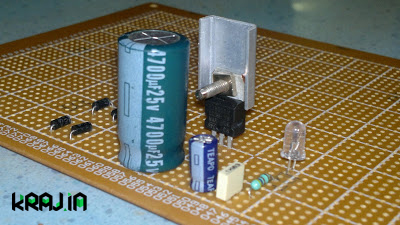 Simple 5V Power Supply Circuit Using LM7805 Regulator IC