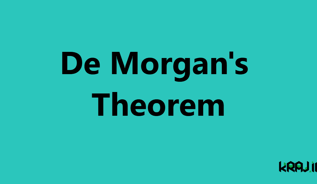 De Morgan’s Theorem